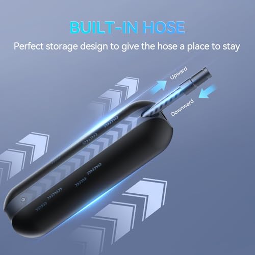 Image of CYCPLUS Portable Electric Tire Inflator Bike Pump,150PSI Auto Off | Fast inflation, LED light, Built-in Hose, 2600mah Battery, Presta and Schrader Valve, for Car, Motorcycle, Bike and Ball