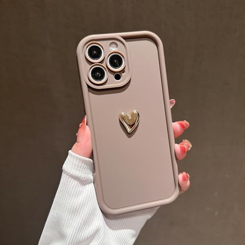 [Cuore 3D dorato elettroplaccato] Dettaglio a cuore 3D unico con bordi placcati in oro lucente che non scoloriscono, per uno stile dolce ed elegante.