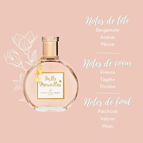 Christine Arbel Paris Eau de Toilette Mille Merveilles Parfum Vaporisateur pour Femme, 75 ml Fabriqué en France - Image 5