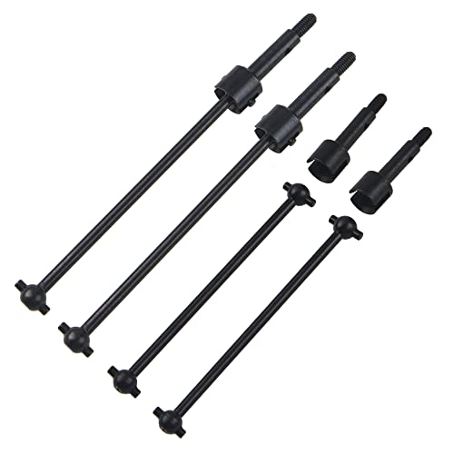 ShareGoo Steel Drive Shaft & Wheel Stub Axle Dogbones Adapter Axle Hub Compatible with WLtoys 144001 1/14 RC Car Buggy Upgrade Parts