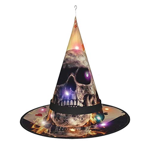 leyhjai Refresco Red Coke Led Brillante Navidad Halloween Sombrero de Bruja para...