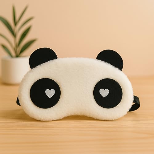 Image of Jenna Eye Mask Sleep Masks for Girls Blindfold for Women Eye Masks for Sleeping (Panda-Wh)