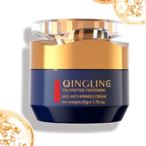 Crema Facial Qingling, crema reafirmante antienvejecimiento Qingling, crema antiarrugas reafirmante con polipéptidos, cremas reafirmantes para el rostro (1pc)