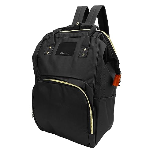 Classical Backpack, High Capacity Wearproof Front Utility Pocket Travel Backpack for Shopping (Black)