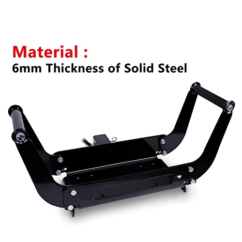X-BULL Winch Cradle Universal Mount Plate for Recovery Winches，Suitable winches for 13500 lbs, 13000lbs, 10000lbs, 9500lbs,etc - Thumbnail 2