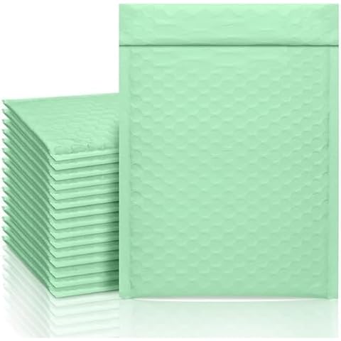ProLine #0 6.5x10 inches Light Green Poly Bubble Mailers Padded Envelopes Shipping Bags (25) Cover