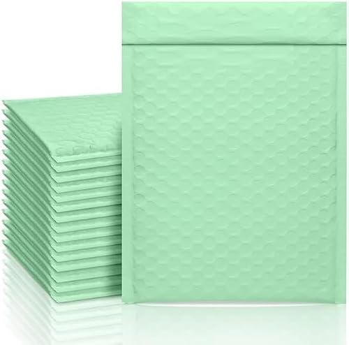 ProLine Bubble Mailers 8.5x12\" Green Ash Bubble Mailer, Self Seal Padded Envelopes Gifts Mailing Envelopes Bubble Padded, Bubble Envelopes for Shipping, Usable Size 8.5x11\" (10)