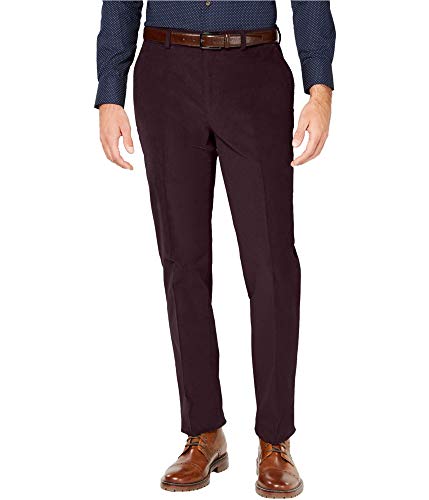 Bar III Mens Corduroy Dress Pants Slacks, Red, 30W x 30L
