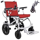 Rubicon DX04 - World Lightest (only 30lbs) Foldable Electric Wheelchair - Travel Size with Detachable Battery - Airline Approved - User Friendly - 10 mi Cruise Range (Model13)