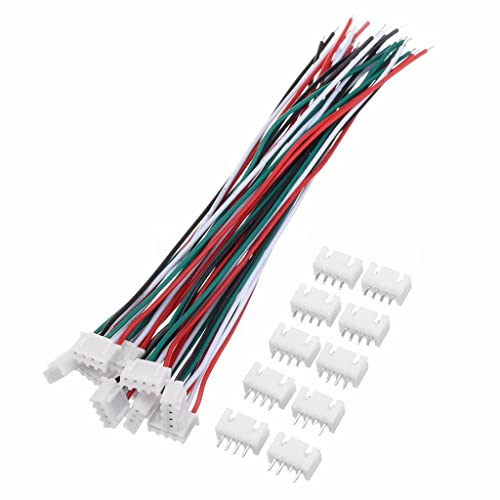 Image of AVS COMPONENTS Pack of 5 Piar 10Pcs Mini Micro Jst 2.5mm Pitch 4 Pin Connector Plug Male With 150mm Cable & Female