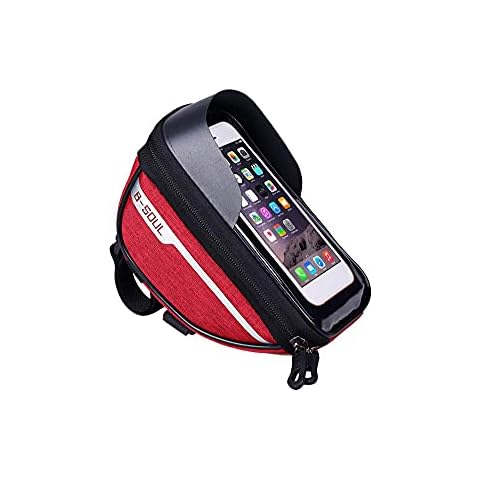 Eva Shop® Premium Rahmentasche Ultra kompakte leichte wasserdichte Fahrradtasche aus Nylon Oberrohrtasche Fahrrad Radtasche Cover