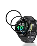 2 Pack Screen Protector for Garmin Forerunner 970, 3D Full Screen Coverage Protective Film for Garmin Forerunner 970 Smart Watch, HD Clarity,Anti-Scratch, Bubble Free