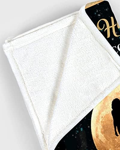 zoke Personalized Blanket, Throw Blanket, to My Husband Gift from Dad, Personalized Fleece Blanket, Birthday, Anniversary,Christmas (40" X 50")
