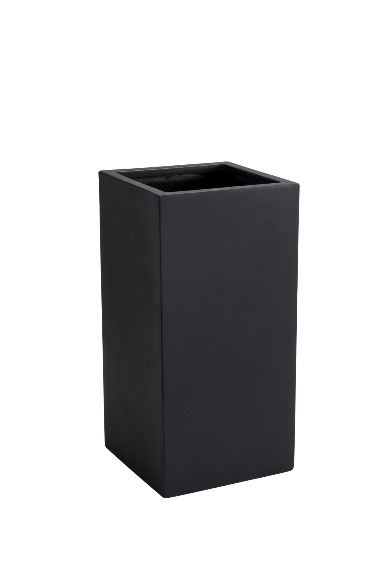 VIVANNO Jardinière Cache-Pot Colonne Fibre de Verre Anthracite 60x30x30
