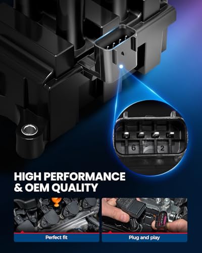 Image of KAX Ignition Coils and 6Pcs Iridium Spark Plugs w /Tool Kit for Ford Taurus 2001-2006, Ranger 2001-2004 V6 3.0L, Mercury Sable 2001 2003-2005, Mazda B3000 2001, 3.0L Replace# FD498 3689 | (w /tool) Ranger 2001-2004 3.0L, Sable 2001,2003-2005 3.0L, B3000 2001 3.0L FD498