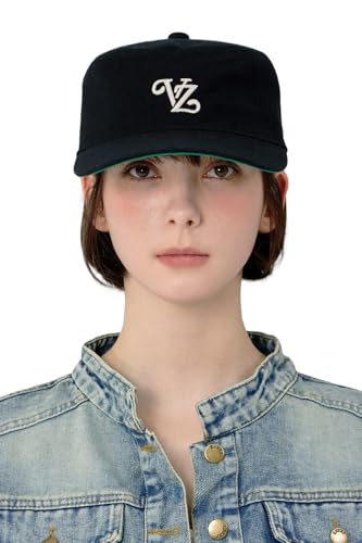 [VARZAR] Leaf Chain VZ Monogram Pillbox Cap Black