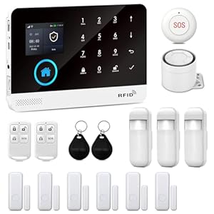 XNY 4G+WiFi Home Alarm Systems, Wireless Alarm System for Home Security with APP Alert, 16-Piece-Kit, Motion Detector, Door Window Sensor, Siren,Work with Amazon Alexa and Google Assistant