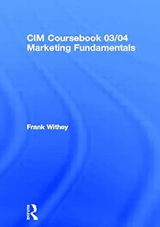 Cim Coursebook 03/04 Marketing Fundamentals Revised edition-Wow! eBook