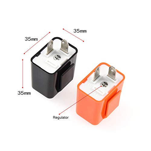 Sangmei Sinal de mudança de direção LED ajustável de velocidade de 2 pinos para motocicleta e pisca-