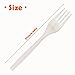 100% Eco Friendly Compostable Forks Disposable Forks Cornstarch Based 50 Large Disposable Utensils (6.7 in.) Durable and Heat Resistant Alternative to Plastic Forks Party Supplies 6