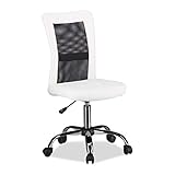 Portátil: Silla giratoria con base de 5 ruedas. Silla sin reposabrazos para mayor libertad de movimiento