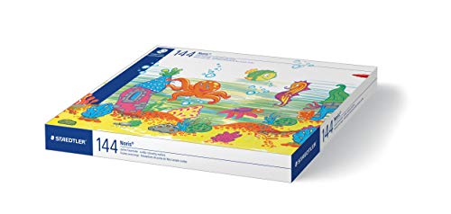 Staedtler Lot de 144 pièces de classe pour fibres Jumbo Noris 340 12 couleurs triées - vue 3