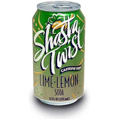 Shasta Lime Lemon Twist Soda, 12-Ounce Cans (Pack of 24) Cover
