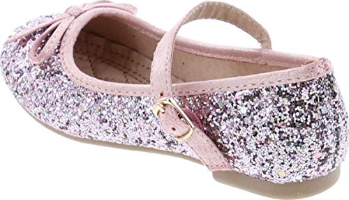 Link Marina-36K Girl's Glitter Bow Ballerina Party Dressed Flat Mary Janes3
