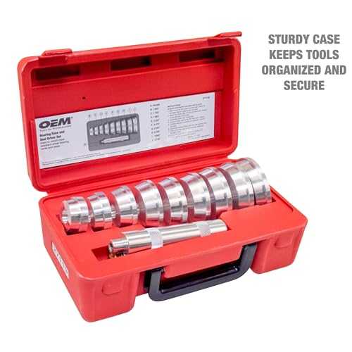 OEMTOOLS 27119 Bearing and Race Installer Set, Seal Driver Set, Bearing Race Installer, Seal Installation Tool, Bearing Install Tool, Axle Seal Installer
