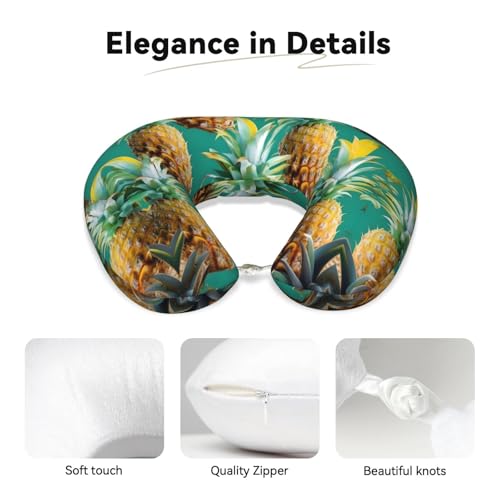 Almohada de viaje de espuma viscoelástica tropical miniatura 4
