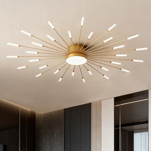 Dfxinyuan 50 Inch Led Ceiling Light Fixture 30 Lights Modern