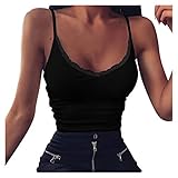 Tops Teenager Mädchen Eng Damen Spaghettiträger Top Casual Corset Sexy Tanktops Sommer Kurze Oberteile Push Up Sexy Oberteil Bauchfrei Camisole Basic Tops Y2K Vintage Streetwear für Teens Mädchen