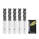 SPEED TIGER ISE Carbide Square End Mill - Micro Grain Carbide End Mill for Alloy Steels/Hardened Steels - AlTiBN Coating - 4 Flute - ISE1/4