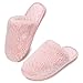 AONETIGER Hausschuhe Damen Warm Plüsch Pantoffeln mit Weiche Memory Foam Flauschige Slippers Winter Indoor/Outdoor rutschfeste (40/41 EU,Rosa)