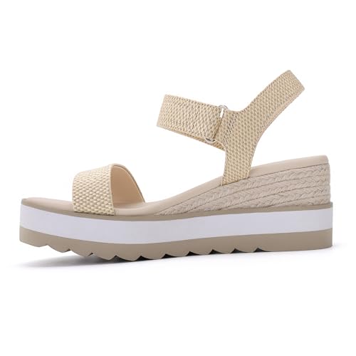 Image of Athlefit Women's Platform Ankle Strap Sandals