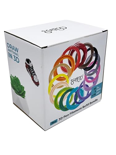 Scrib3D SCRIB-FILLS Pen Filament Refills, 20 Colors, 16 Feet Per Color, 1.75Mm Pla, Works With Scrib3D thumb #3