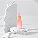 TEHAUX 5pcs 15ml Gradient Pink Frosted Glass Dropper Bottles for Essential Oils and Perfume, Mini Travel Containers for Skincare and Beauty Salon Use