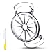 FAMMOM Apple Slicer Upgraded Version 12-Blade Extra Large Apple Corer, Stainless Steel Ultra-Sharp Apple Cutter for Up to 4 Inches Apples,Silver