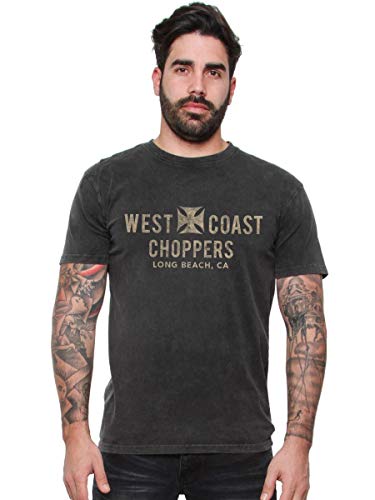 WEST COAST CHOPPERS Herren T-Shirt Eagle Vintage, Größe:S, Farbe:Black