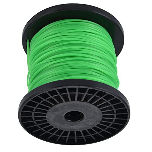 AMONIDA Ligne de -Herbe Ronde Haute efficacité de 2 Mm pour, Ligne de Tondeuse à Gazon Verte, Matériau en Nylon, 1 Ensemble pour Les Amateurs de Jardinage (100 m / 328,1 Pieds)