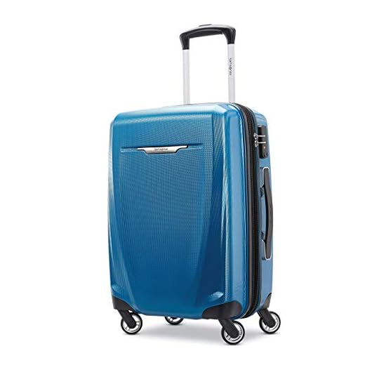 Samsonite Winfield 3 DLX Hardside Luggage with Spinners, Carry-On 20-Inch, Blue/Navy