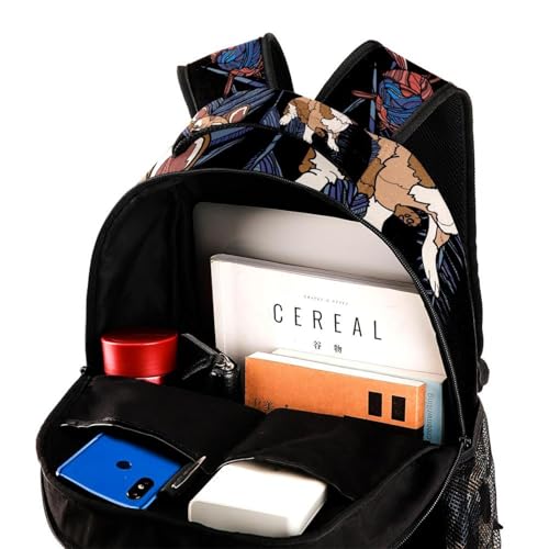 Sac à dos Corgi pour ordinateur portable, cartable d'école imperméable - 4