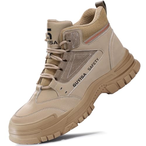 Image of WOWSTICK Lightweight Work Safety Shoes Steel Toe Industry Construction Slip Resistant Sneakers