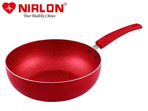 Image of Nirlon Non Stick Induction Base Dishwasher Safe Aluminium Deep Kadhai