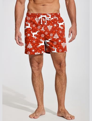 Image of Deyeek 5.5 Inch Mens Pajama Shorts Sleep Cotton Lounge PJ Lightweight Elastic Waist Drawstring Nightwear Bottom with Pockets