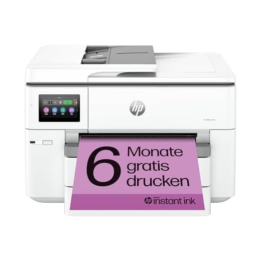 HP OfficeJet Pro 9730e A3-Multifunktionsdrucker, Drucken, Scannen und Kopieren bis A3, 6 Monate gratis drucken Instant Ink inklusive, Fax, WLAN, LAN, Duplex, Airprint, Grau-Weiß