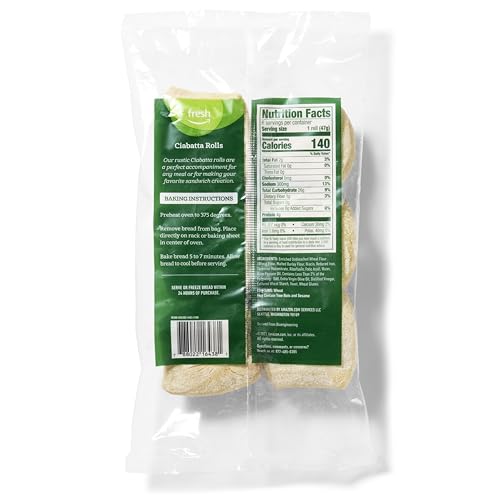 Amazon Fresh ASD659 Brand, Artisan Bake At Home Ciabatta Rolls thumb #1