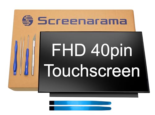 Image of SCREENARAMA New Touch Screen Replacement for NV156FHM-T07 V8.1 | 40pin Touch FHD 1920x1080 Matte IPS LCD LED Display with Tools and Tape