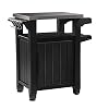 Keter Outdoor Portable Entertainment Keukenopslag en voedselstation, Grafiet, 70 x 54 x 90 cm