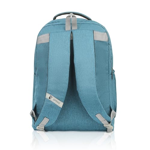 Image of SPENZ BAGS Laptop Backpack -Breathable Shoulder Straps, Mesh Side Pocket, Waterproof, Front Zipped Pocket, Padded Laptop Compartment, Backpacks
